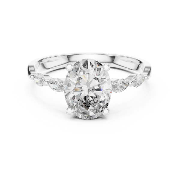 Oval Marquise Diamond Ring