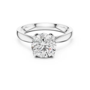 Luna Solitary Round Diamond Ring