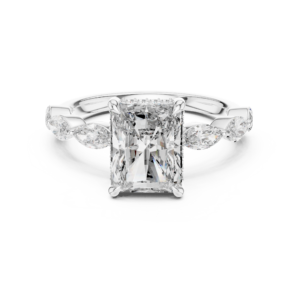 Emerald Halo Diamond Ring