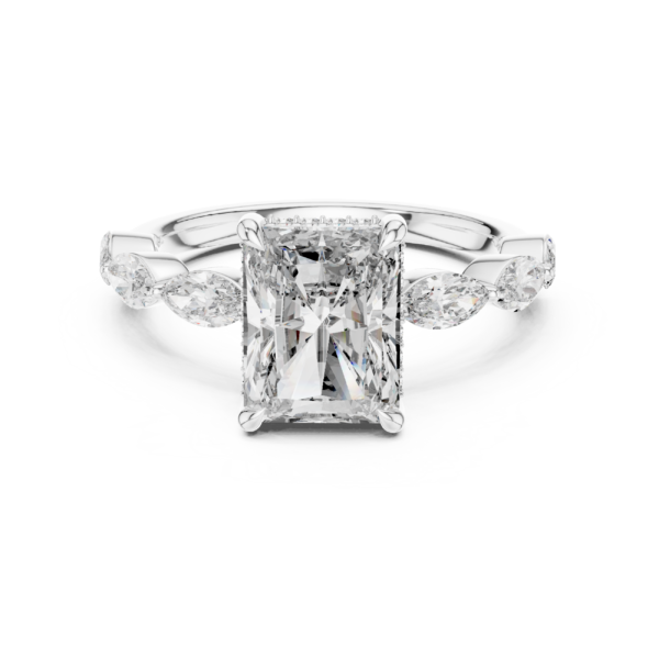 Emerald Halo Diamond Ring