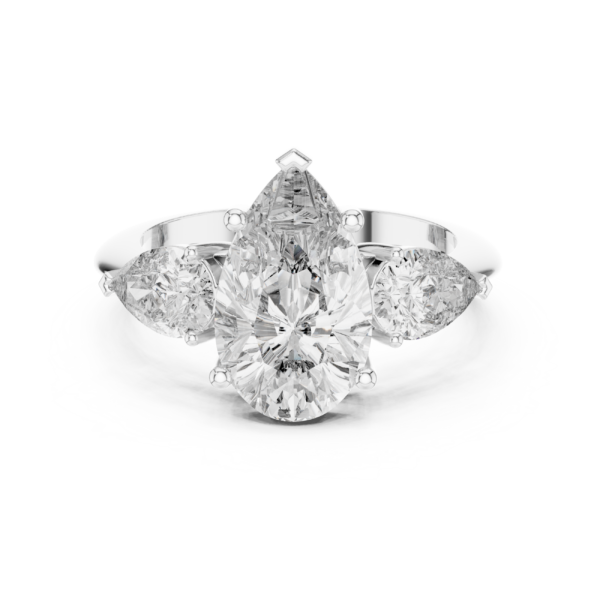 Pear Trilogy Diamond Ring