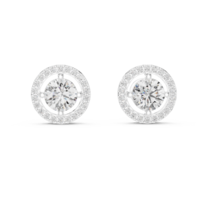 Round Halo Studs