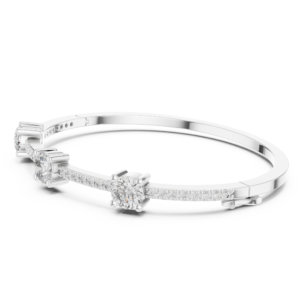 Duo Diamond Open Bangle