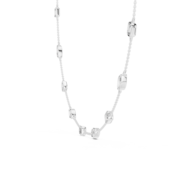 Marquise & Emerald Station Necklace